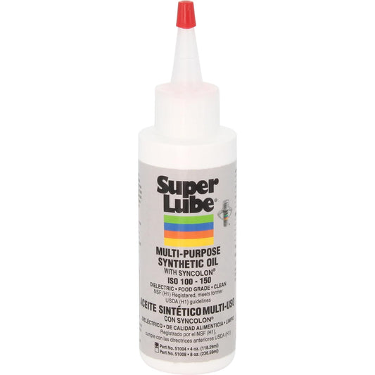 Super Lube 51004 Multi-Purpose Synthetic Oil, 4 oz Bottle