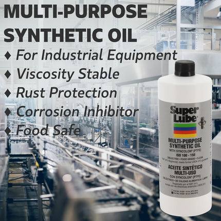 Super Lube 51004 Multi-Purpose Synthetic Oil, 4 oz Bottle