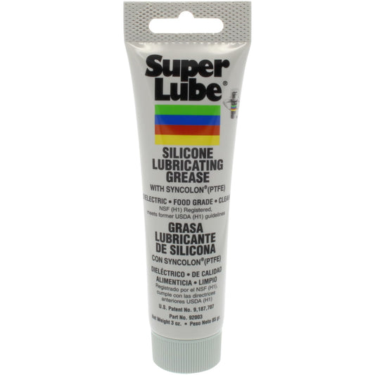 Super Lube 92003 Silicone Lubricating Grease With PTFE, 3 oz