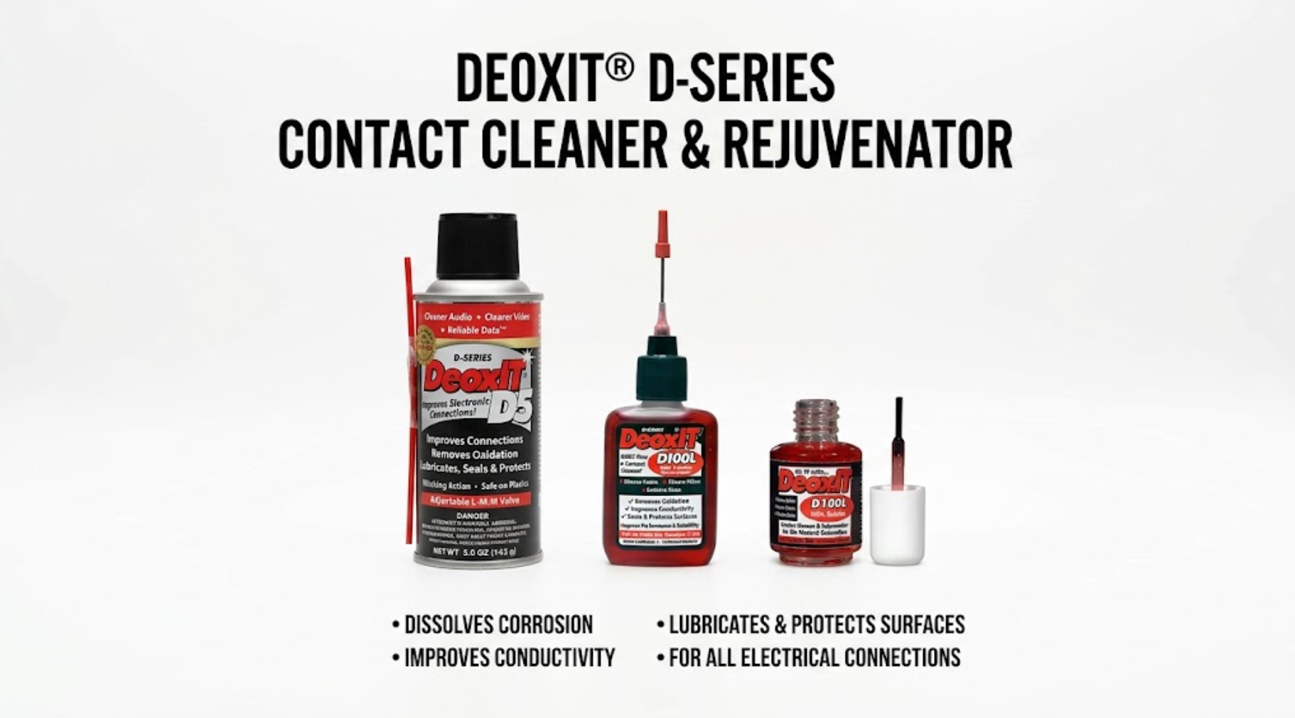 DeoxIT D-Series Guide: Contact Treatment, Deoxidizing and Protection