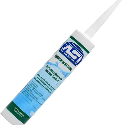 ASI Aquarium Silicone Sealant - 10.2 Fluid oz Cartridge - Clear
