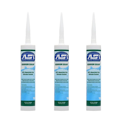 ASI Aquarium Silicone Sealant - 10.2 Fluid oz Cartridge - Clear