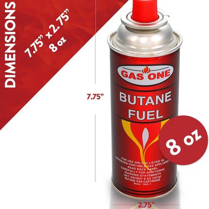 GasOne Butane Fuel 8oz Canister