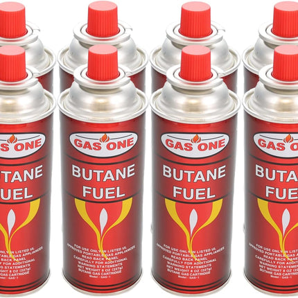 GasOne Butane Fuel 8oz Canister 8 Pack