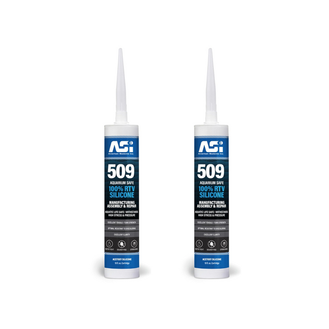 ASI Aquarium Silicone Sealant - 10.2 Fluid oz Cartridge - BLACK