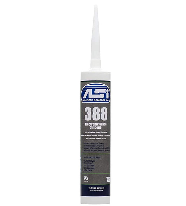 ASI 388 Electronic Grade Silicone - Clear - 10.2 oz Cartridge