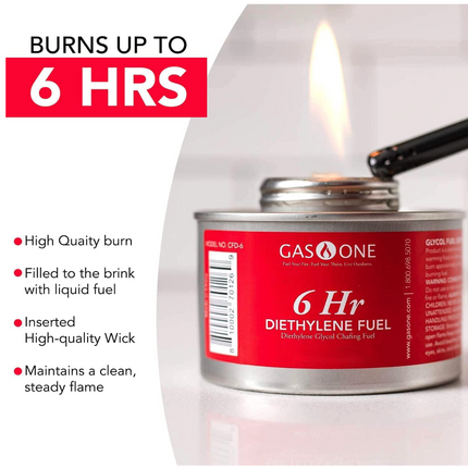 GasOne Chafing Fuel, 6-Hour (Pack Of 24)