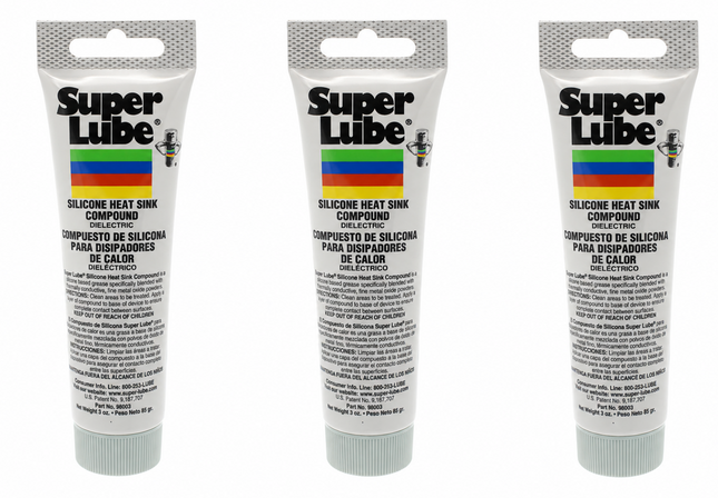 Super Lube 98003 Silicone Heat Sink Compound, 3 oz (Pack Of 3)