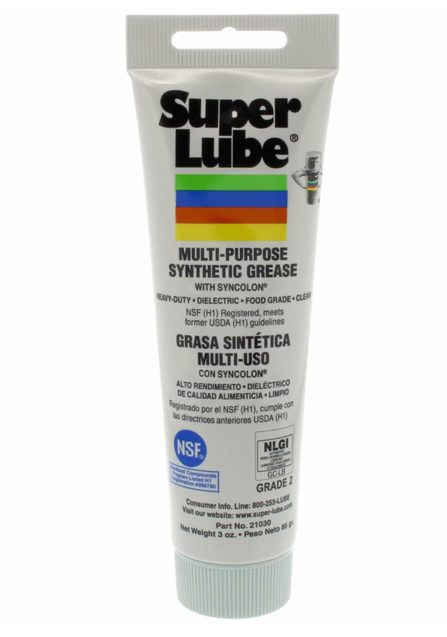 Super Lube 21030 Multi-Purpose Synthetic Grease with Syncolon, 3 0z