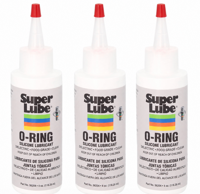 Super Lube 56204 O-Ring Silicone Lubricant, 4 oz (Pack Of 3)