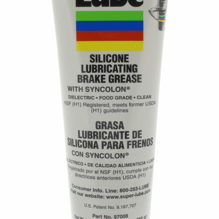 Super Lube 97008 Silicone Lubricating Brake Grease with Syncolon, 8 oz