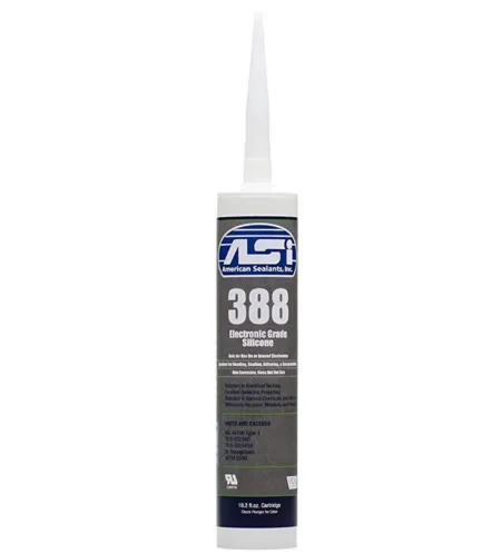 ASI 388 Electronic Grade RTV Silicone, Clear, 10.2 oz Cartridge