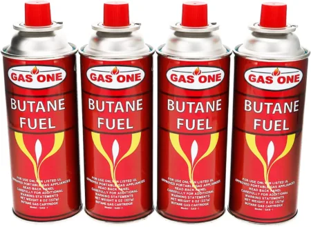 GasOne Butane Fuel Canisters, 8 oz (Pack of 4)