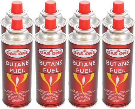 GasOne Butane Fuel Canisters, 8 oz (Pack of 8)