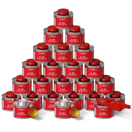 GasOne 6-Hour Chafing Fuel Cans with Wick (Pack of 24)