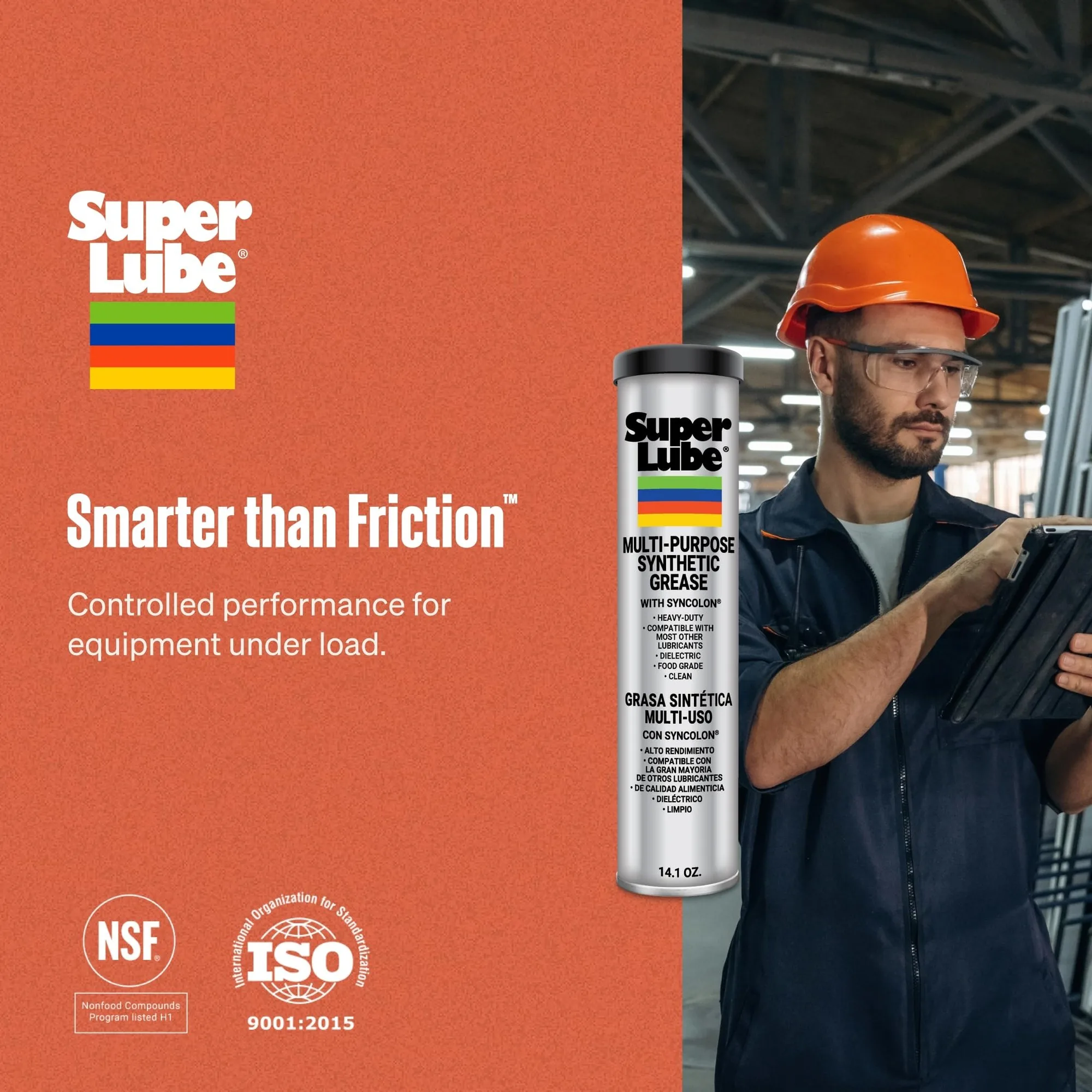 Super Lube 41150 Multi-Purpose Synthetic Grease with Syncolon, 14.1 oz Cartridge – lifestyle worker
