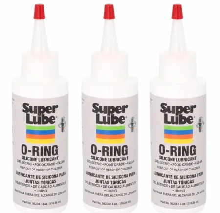 Super Lube 56204 O-Ring Silicone Lubricant, 4 oz Bottle (Pack of 3)
