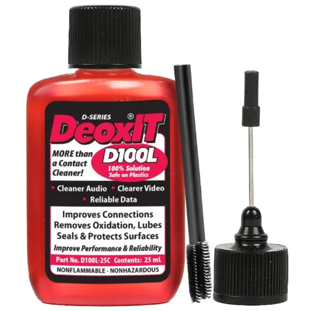 DeoxIT D100L-25C 100% Contact Cleaner, 25 mL Precision Needle Dispenser