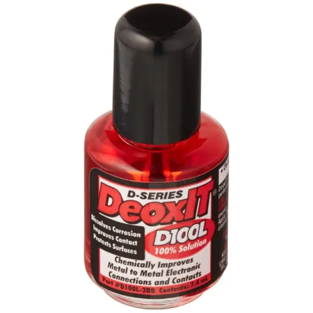 DeoxIT D100L-2DB 100% Contact Cleaner, 7.4 mL Brush Applicator