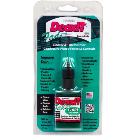 DeoxIT F100L-L25C 100% FaderLube, 25 mL Needle Dispenser