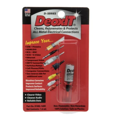 DeoxIT D100L-16BX Contact Cleaner Mini-Brush Applicator, 1.6 mL